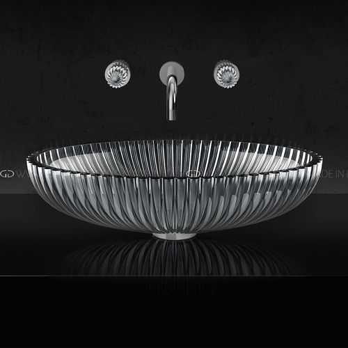 Lavabo da appoggio - Premium / Premium Lux - GLASS DESIGN Srl - in cristallo / ovale / senza foro
