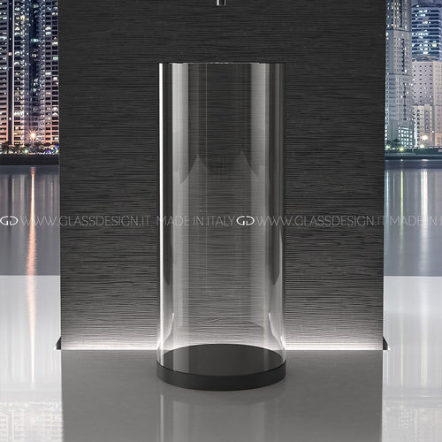 Lavabo autoportante - Xtreme XL - GLASS DESIGN Srl - in vetro / senza foro / senza troppopieno