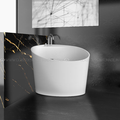 Vasca da bagno d'angolo - MINI STYLE - GLASS DESIGN Srl - da appoggio / per ambiente abitativo / in acrilico