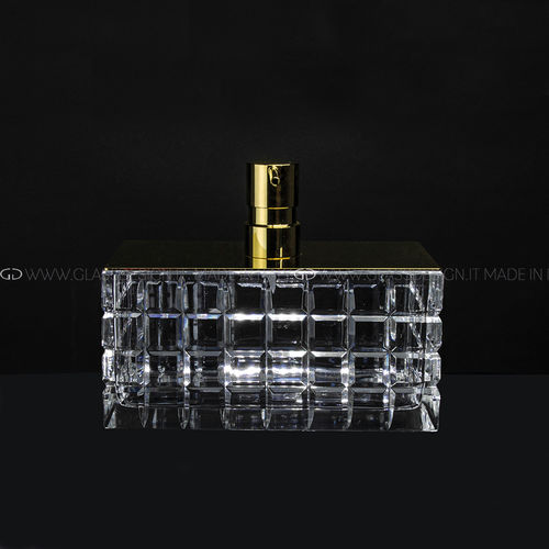Distributore di sapone per uso residenziale - ICESSENCE LUXOR - GLASS DESIGN Srl - da appoggio / in cristallo / manuale