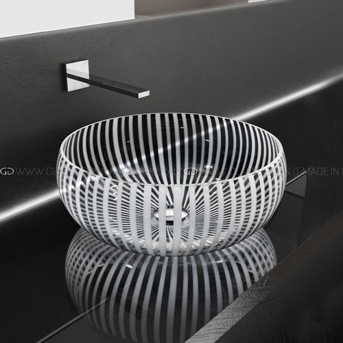Lavabo da appoggio - Dea Murano - GLASS DESIGN Srl - in vetro di Murano / rotondo / senza foro