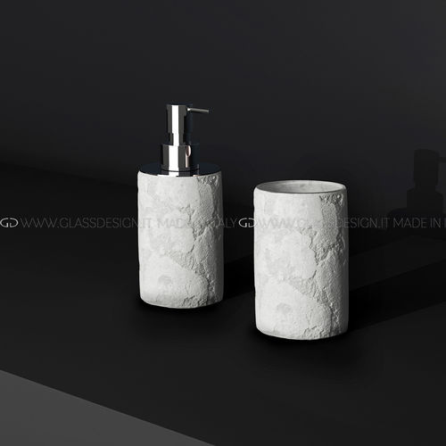 Distributore di sapone professionale - LUNA - GLASS DESIGN Srl - da appoggio / in vetro / manuale