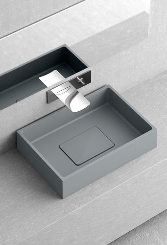 Lavandino da appoggio - MAESTRO - GLASS DESIGN Srl - rettangolare / in ceramica