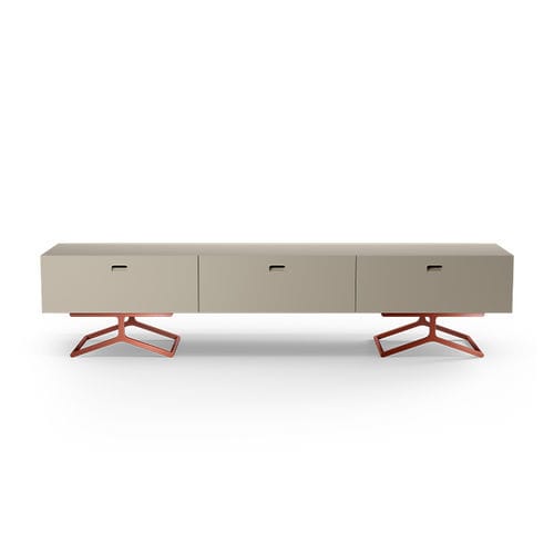 Mobile porta TV contemporaneo - Satellite - Quodes - lowboard / su misura / hi-fi