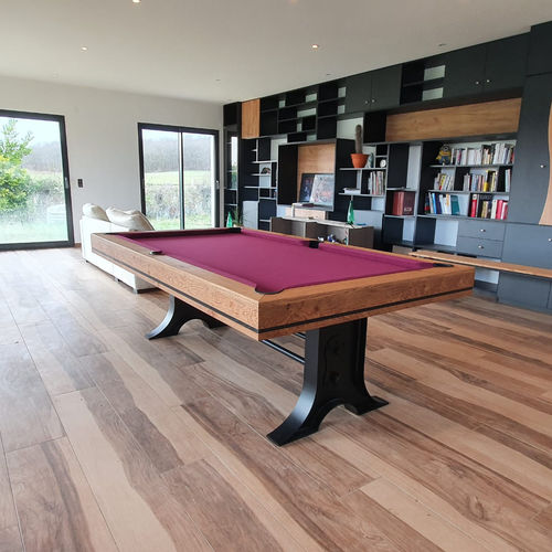 Tavolo da biliardo contemporaneo - ATELIER - EUROBILLARDS - per uso residenziale / in rovere / in noce