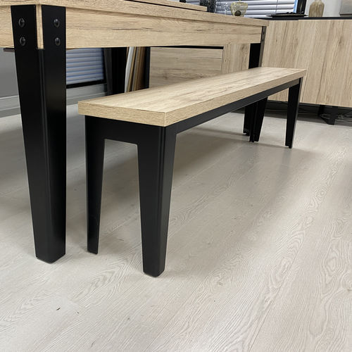 Panca contemporanea - FACTORY - EUROBILLARDS - in legno massiccio / in acciaio verniciato / in laminato