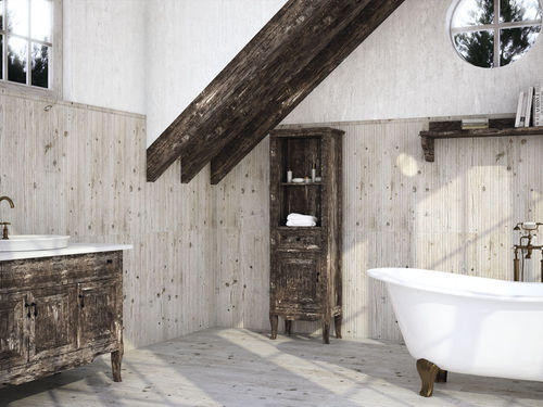 Piastrella in ceramica - RIVERSIDE - APE - anticata / da bagno / da pavimento