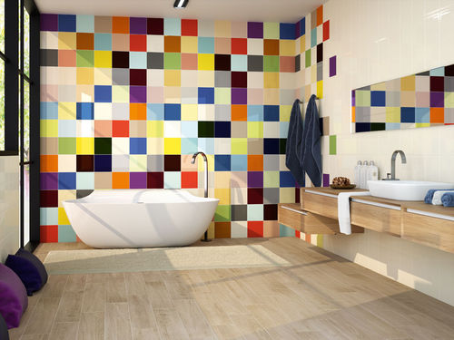 Piastrella in ceramica - COLORS - APE - lucida / da bagno / da pavimento