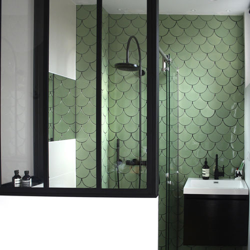 Piastrella in ceramica - ECAILLES - Normandy Ceramics - Carrelage Design - relief - lucida / smaltata / satinata
