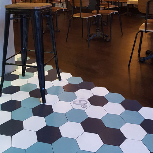 Piastrella in ceramica - TOMETTES HEXAGONALES - Normandy Ceramics - Carrelage Design - relief - lucida / smaltata / satinata