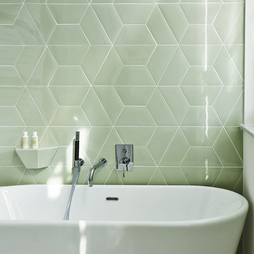 Piastrella in ceramica - TRAP&Egrave;ZES - Normandy Ceramics - Carrelage Design - relief - lucida / smaltata / satinata