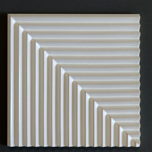 Piastrella in ceramica - STRIES par Pietro Seminelli - Normandy Ceramics - Carrelage Design - relief - a rilievo / lucida / smaltata