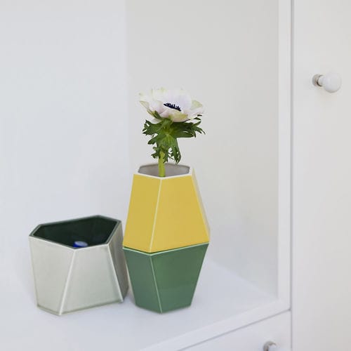 Vaso contemporaneo - EXTRUSION 1 2 3 par Camille Flammarion - Normandy Ceramics - Carrelage Design - relief - in ceramica / fatto a mano
