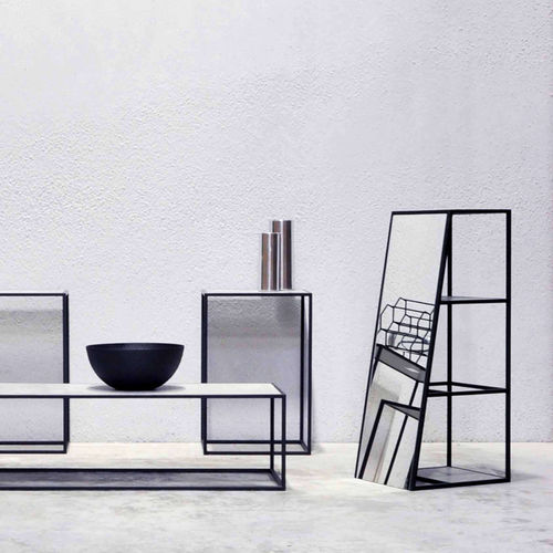 Specchio da terra - ELEMENTS - XLBoom - contemporaneo / rettangolare / in acciaio