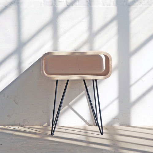 Tavolo d'appoggio contemporaneo - METRO END - XLBoom - in legno / in metallo / rettangolare