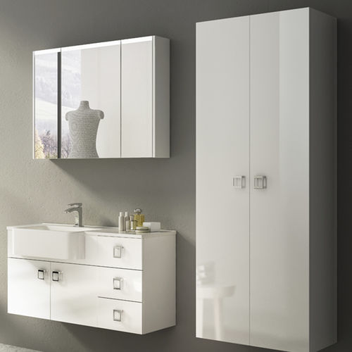 Mobile lavabo sospeso - FLORIDA - BADEN HAUS - in resina / contemporaneo / con sportello