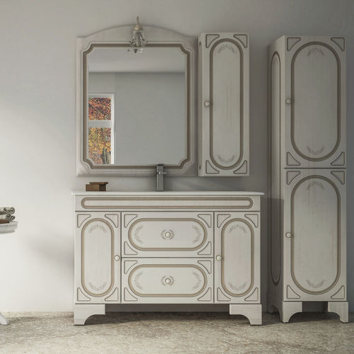 Mobile lavabo sospeso - LEONARDO - BADEN HAUS - in legno / in stile / con sportello