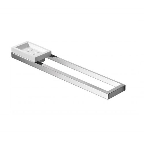 Portasalviette a 2 barre - FLASH - OML SRL - da parete / in metallo / con portasapone