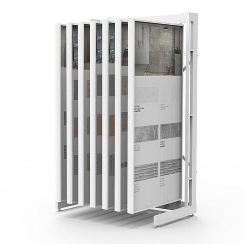Espositore per piastrelle in metallo - BR018E - BORA CELIK - in pietra / a pannello / per negozio