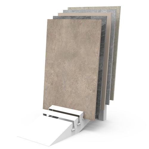Espositore per piastrelle in legno - BC067A - BORA CELIK - in metallo / unilaterale / a pannello