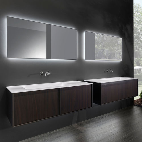 Mobile lavabo doppio - 14A-BO18 - CASA BATH - sospeso / in legno / contemporaneo