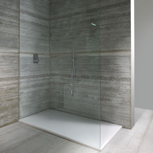 Piatto doccia rettangolare - PTTOFLAT 01 - CASA BATH - in marmo / con canaletto di scarico