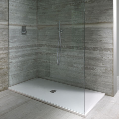 Piatto doccia rettangolare - PTTOFLAT 05 - CASA BATH - in marmo / con canaletto di scarico