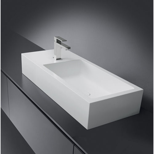 Lavabo da appoggio - 30 - CASA BATH - in ceramica / rettangolare / contemporaneo