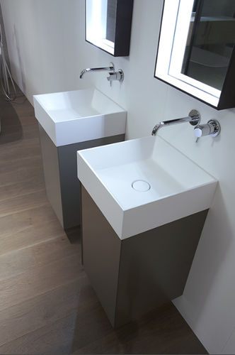 Mobile lavabo sospeso - 015 - CASA BATH - in rovere / in noce / contemporaneo