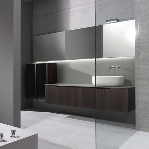 Mobile lavabo sospeso - MODERN 005 - CASA BATH - in legno / contemporaneo / con cassetti