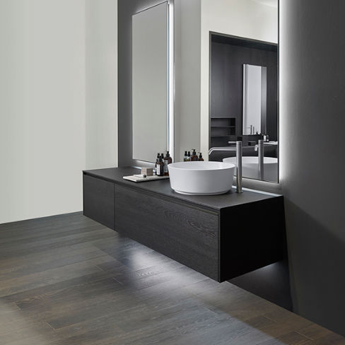 Mobile lavabo sospeso - 03A-BO18 - CASA BATH - in legno / contemporaneo / con cassetti