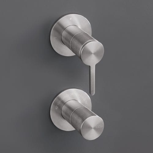 Miscelatore da doccia - INV70 - CEADESIGN - da parete / termostatico / in acciaio inossidabile