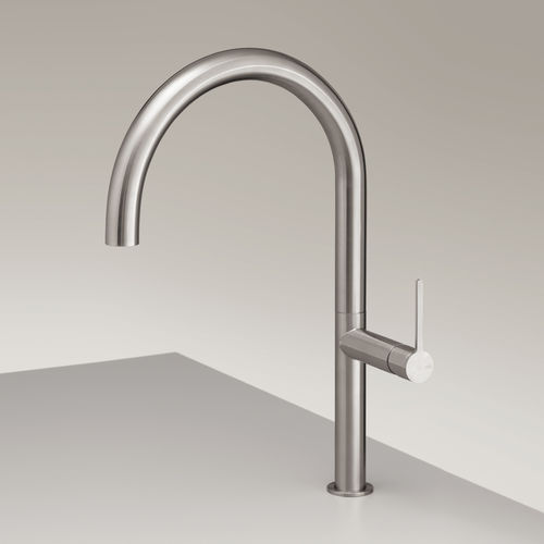 Miscelatore da appoggio - INV09 - CEADESIGN - in acciaio inossidabile / da cucina / 1 foro