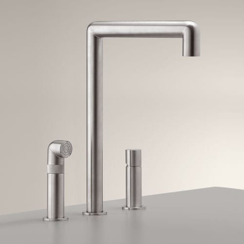 Miscelatore da appoggio - CAR07 - CEADESIGN - in acciaio inossidabile / da cucina / 3 fori