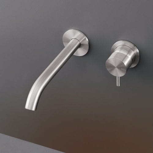 Miscelatore per lavabo - MIL35 - CEADESIGN - da parete / in acciaio inossidabile / da bagno