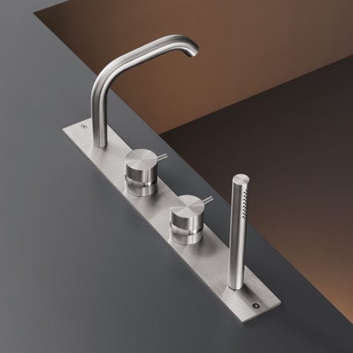Miscelatore da vasca - MIL88 - CEADESIGN - da appoggio / in acciaio inossidabile / da bagno