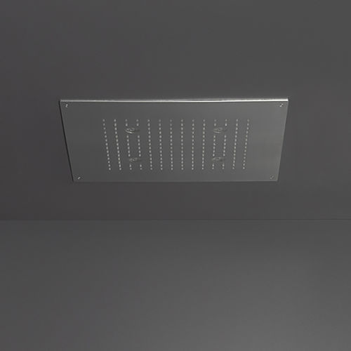 Soffione doccia da incasso a soffitto - AQC31 - CEADESIGN - rettangolare / a pioggia / con cromoterapia