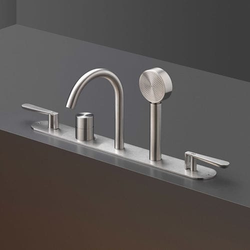 Miscelatore doppio comando per vasca - LTZ95 - CEADESIGN - da appoggio / termostatico / in acciaio inossidabile