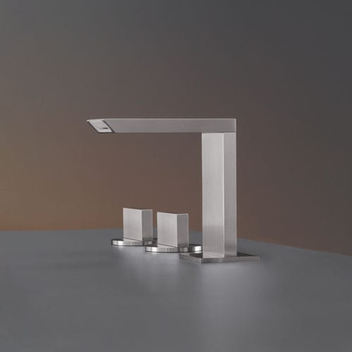 Miscelatore doppio comando per lavabo - BAR28 - CEADESIGN - da appoggio / in acciaio inossidabile / da bagno