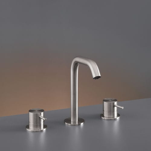 Miscelatore doppio comando per lavabo - MIL78 - CEADESIGN - da appoggio / in acciaio inossidabile / da bagno