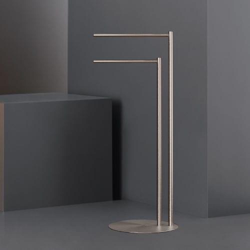 Portasalviette a 2 barre - STE18 - CEADESIGN - da appoggio / in acciaio inossidabile / nero