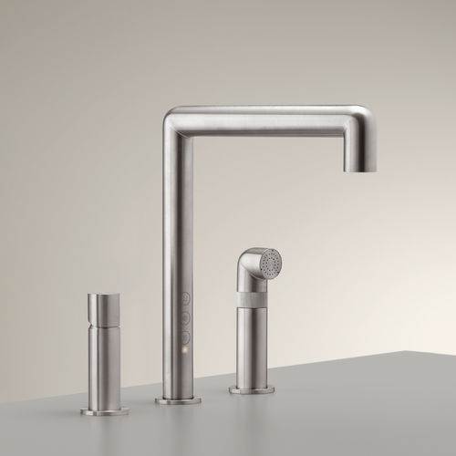 Miscelatore da appoggio - CAR99 - CEADESIGN - elettronico / in acciaio inossidabile / da interno
