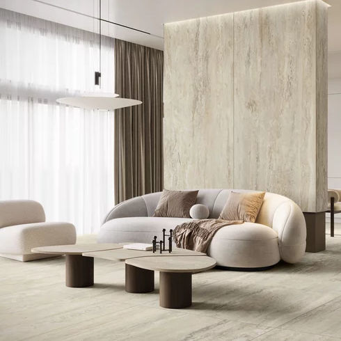 Lastra in pietra in marmo - INFINITY - CERAMICA PARADYZ - per muro / per pavimento / satinata