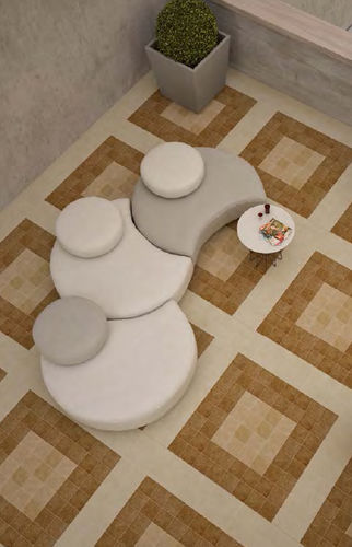 Piastrella in gres porcellanato - HI-STORY : EUROPA - CIPA GRES SPA - a rilievo / da sala / da pavimento