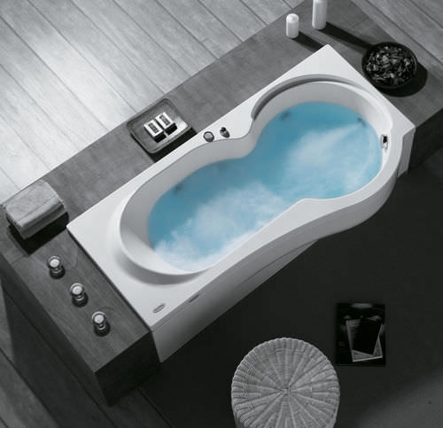 Vasca da bagno in acrilico - CLASSIC: STAR - COLACRIL - idromassaggio / bianca