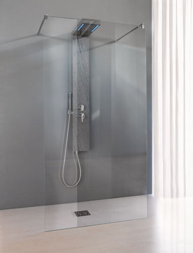 Colonna doccia da parete - MYWATER - COLACRIL - contemporanea / con luce integrata / con rotaia