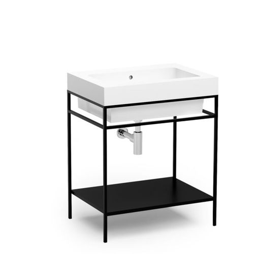 Supporto per lavabo in metallo - ALAQUA - COLAVENE - in ceramica