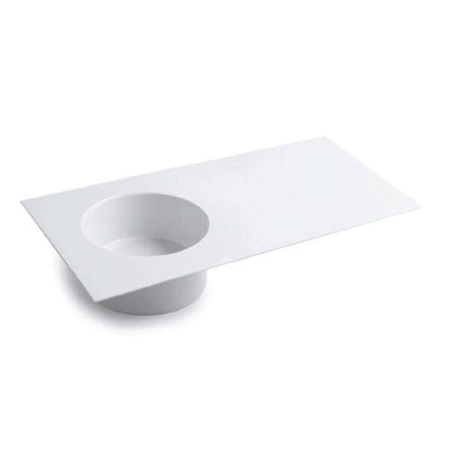 Lavabo da incasso - SKYLAND - COLAVENE - in ceramica / con piano integrato / circolare