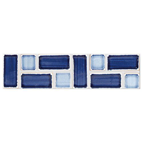 Mosaico in ceramica - FALPAL&Agrave; - AZZURRO + BLU - DE MAIO FRANCESCO - da interno / da parete / rettangolare