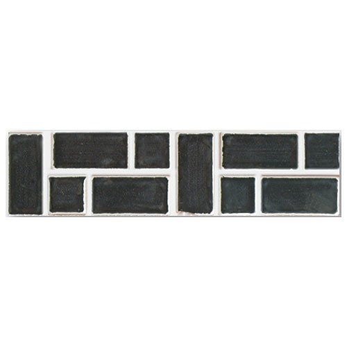 Mosaico in ceramica - FALPAL&Agrave; - PENNELLATO NERO - DE MAIO FRANCESCO - da interno / da parete / rettangolare